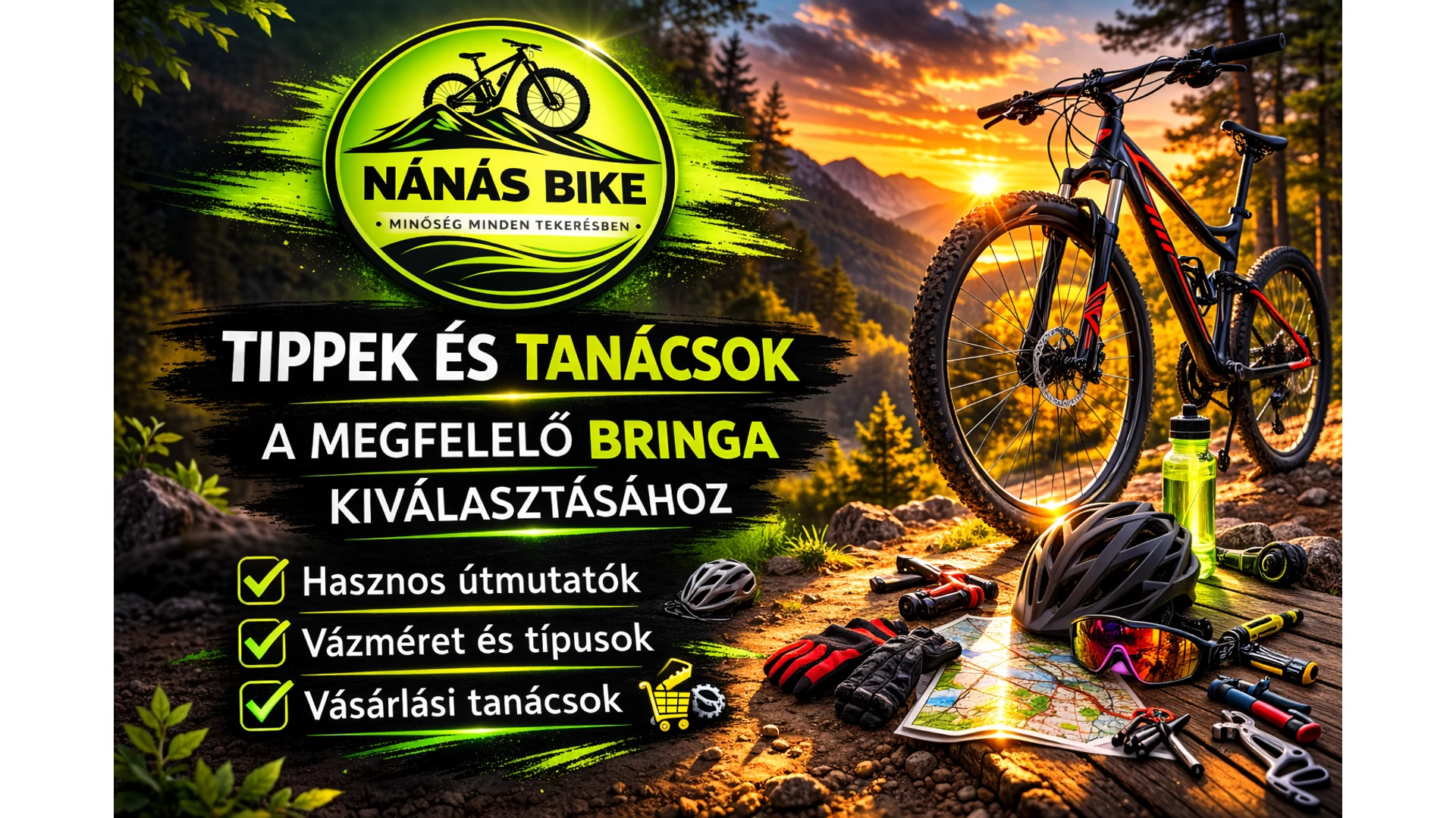 Tippek és tanácsok a megfelelő kerékpár kiválasztásához